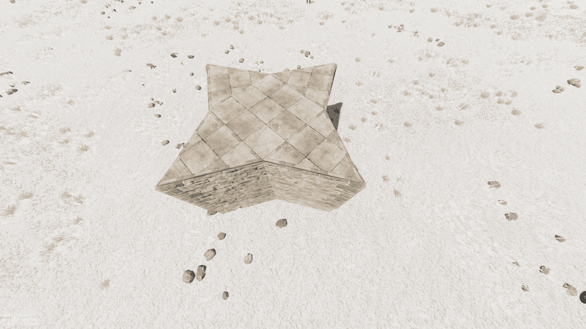 Distribución de construcción de Rust vista desde arriba con una capa adicional de paredes de honeycomb