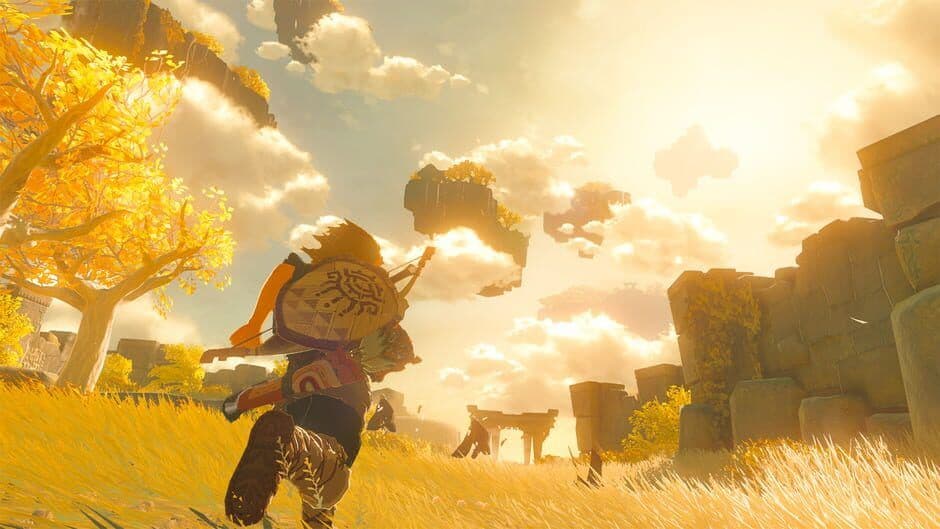 A close look at Link's equipment and fused gear in Zelda Tears of the Kingdom.