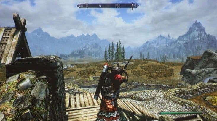 The vast open world of The Elder Scrolls V Skyrim offers freedom of gameplay and progression.