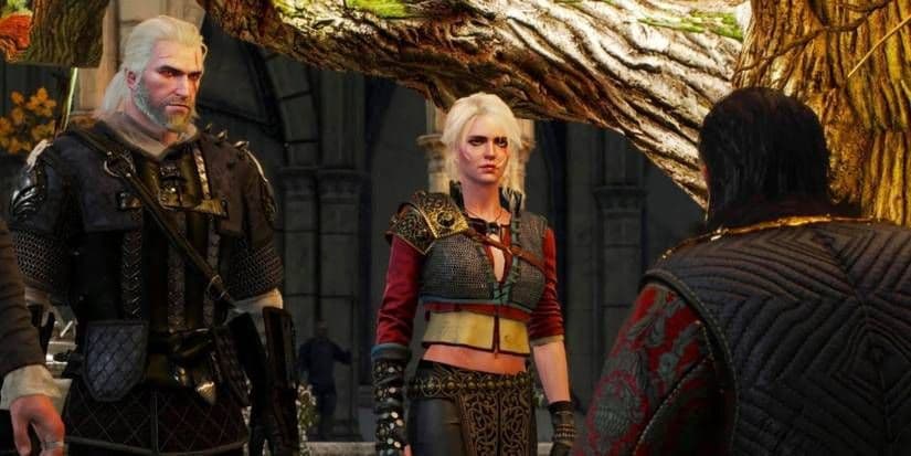 Geralt y Ciri se reúnen con el Emperador Emhyr en The Witcher 3 para decidir su camino futuro.