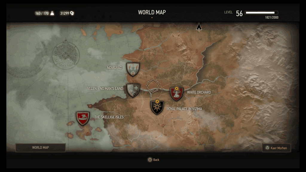 Geralt of Rivia riding his horse Roach in The Witcher 3 Wild Hunt.