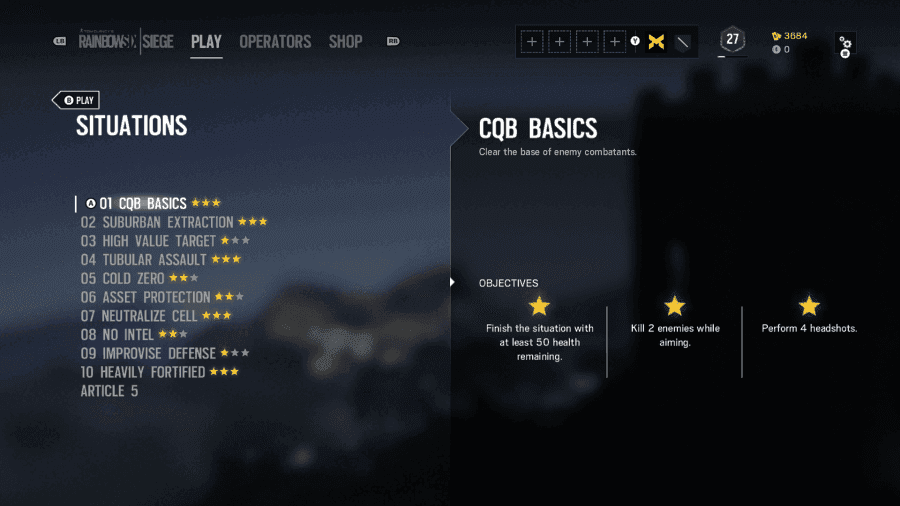 A promotional image representing the story and multiplayer modes in Rainbow Six Siege X.
