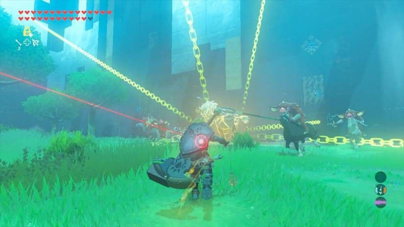 Link prepares for the final battle on Floor 23 of the Breath of the Wild Final Trials.