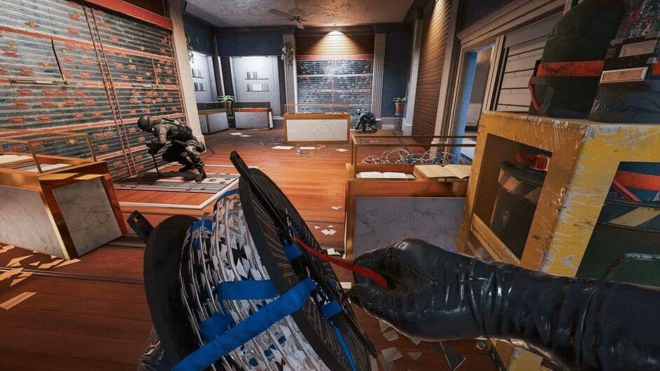 Entorno de juego de Tom Clancy's Rainbow Six Siege X que muestra el trabajo de los desarrolladores de Ubisoft.