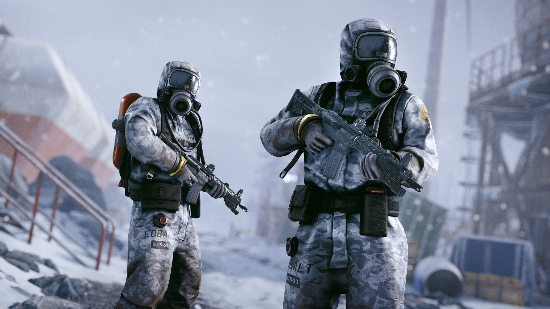 Two armed Rust Scientists at the Arctic Research Base.