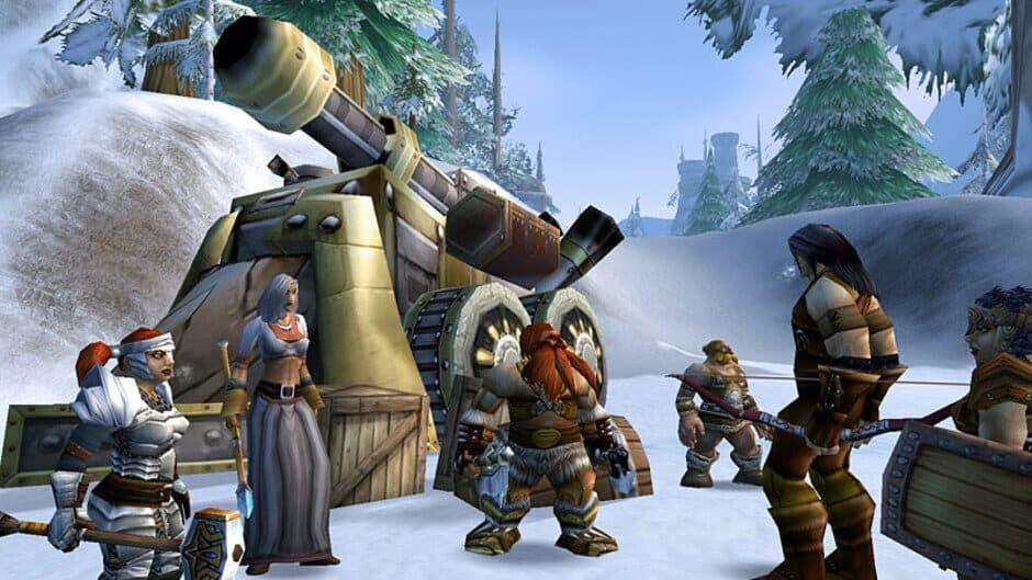 Official World of Warcraft screenshot of a character in a dark dungeon setting.